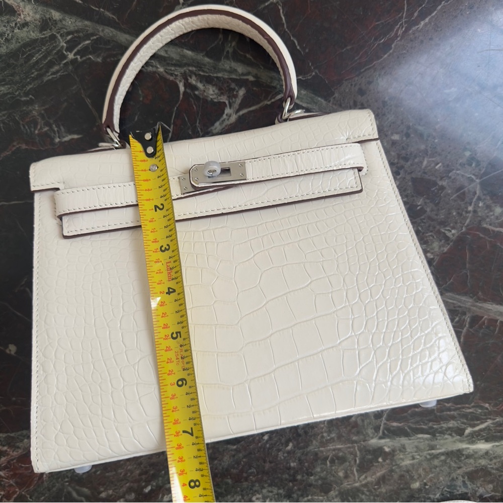 Fashion Leather Bag Sliver Lock with Crocodile pattern - Picture 14 of 14